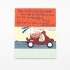 The Wraperie quote artwork with colorful scooter and motivational message about living life fully and confidently.