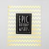 Epic Birthday Wishes greeting card with gold chevron background, perfect for celebratory occasions and personalized messages.