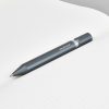 Black and silver erasable marker on white grid notebook pages for menu planning and note-taking.