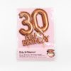 3D number balloons with "Happy Birthday" message for 30th birthday celebration, perfect cake topper for special occasions, decorative balloon for birthday parties, party supplies from The Wraperie.