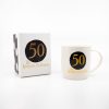 50th birthday mug and box set with 