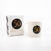 50th birthday mug and gift box with 