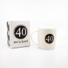 40th birthday mug with custom 