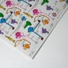 Colorful London Underground map featuring playful, whimsical character illustrations associated with each station, perfect for kids and family-friendly dining experiences at The Wraperie.