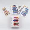 Colorful bookmark note cards featuring famous book titles and library-themed design for literature lovers and reading enthusiasts.