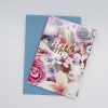 Bright floral greeting card with 