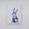 Cute watercolor bunny notepad with "My Notes" text, wearing a colorful party hat – perfect for stationery, note-taking, and gift shop displays.
