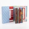 Vivid colorful recipe and gift wrap scrapbook album with various decorated pages, ideal for creative craft projects and personalized gifting.