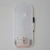 White magnetic weekly planner dry erase board for kitchen or office organization.