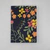 Floral black notebook