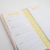 Weekly meal planner printable, grocery list organizer, meal prep chart for The Wraperie restaurant, featuring stylish design and quadruple-checked format for efficient meal planning.