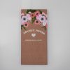 Colorful floral note card with 