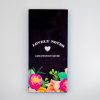 Colorful floral chalkboard sign with 