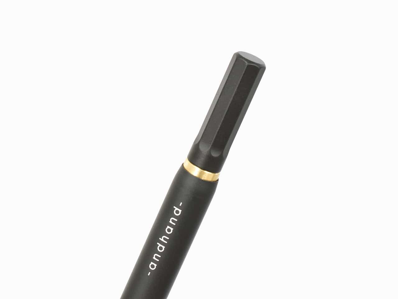 Sustainable black marker pen with gold accents, versatile for art, crafts, and writing, showcasing eco-friendly design and premium quality materials.