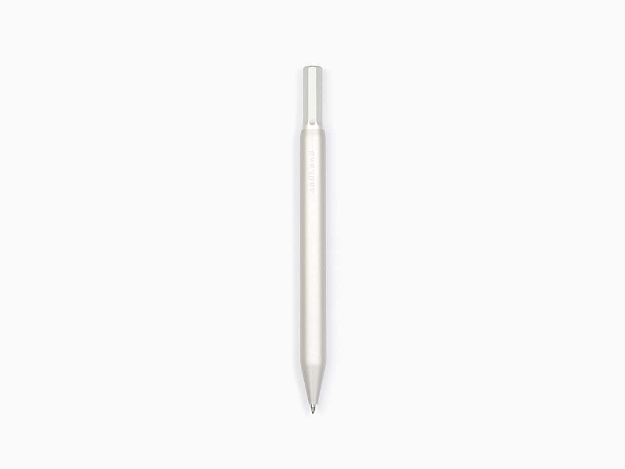 ScribePen stylus pen with sleek white design for digital devices and note-taking.