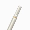Sleek and modern white vape pen with a gold accent, showcasing a stylish design for vaping enthusiasts. Perfect for discreet, portable vaping experiences with premium aesthetics.