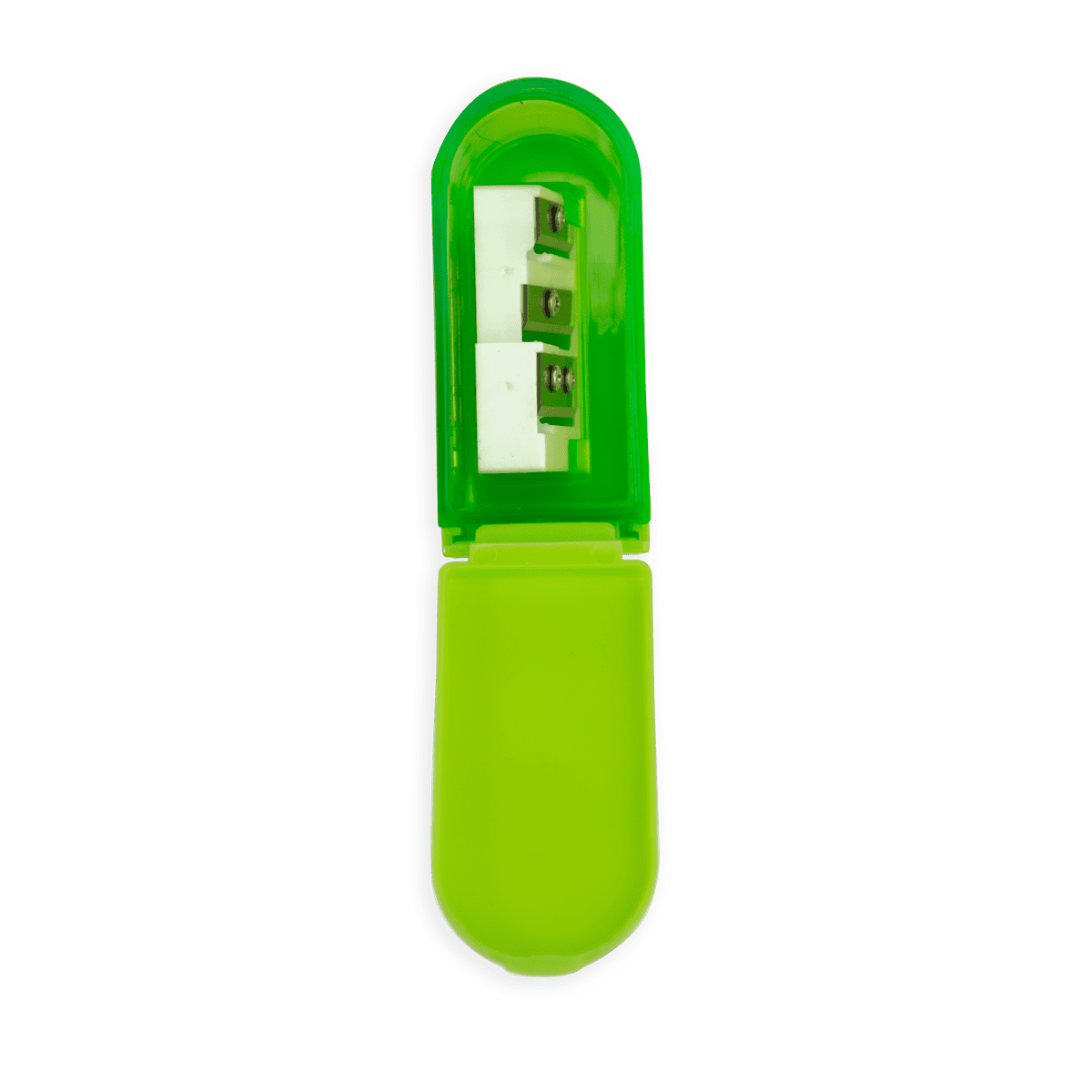 USB flash drive with a transparent green casing, showcasing internal components and connectors. Perfect for portable data storage and transfer.
