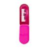 Pink disposable razor with protective cover for shaving and grooming, compact and travel-friendly design, perfect for women and men.