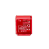 Sharpener for ice pop sticks, compact and red, suitable for kitchen or craft use at The Wraperie.