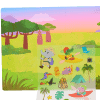 Elephant and crocodile character stickers from The Wraperie, featuring outdoor adventure scenes with camping, kayaking, and nature exploration, ideal for kids' creative activities.