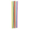 Colorful silicone or plastic drinking straws in a variety of bright colors, ideal for beverages, party supplies, or eco-friendly drinking options.
