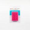 Bright pink birthday candles with glitter for cake decorating, 24-pack, perfect for celebrations and party desserts.