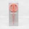 Pink Poppin scissors in clear packaging, innovative kitchen or craft tool, fun and functional, perfect for DIY projects, arts and crafts, or food presentation at The Wraperie.