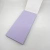 Light purple wrap paper inside a blank notebook, ideal for custom gift wrapping or branding projects. Perfect for enhancing packaging presentation with a sleek, modern aesthetic.