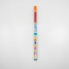 Brightly colored decorative school pencil with fun illustrated design, perfect for kids, students, and classroom use. Features a retractable tip and vibrant color scheme for creative learning.