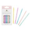 Colorful birthday candles with 