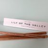 Lily of the Valley scented cedarwood pencils from The Wraperie, eco-friendly writing tools with floral fragrance, perfect for gift sets or personal use, beautifully packaged.