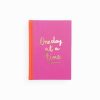 Pink notebook with gold 
