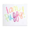Colorful “Enjoy” greeting card made with pipe cleaner flowers, perfect for celebrations and special occasions. Bright, cheerful design featuring vibrant pastel colors spelling out “Enjoy!” on a white background.