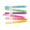 Bright pastel-colored Puffy Pens in blue, green, purple, pink, orange, and yellow on a white background, ideal for creative writing, doodling, and school projects.