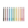 Colorful patterned food wrap pens with geometric and playful designs for eco-friendly wrapping and creative labeling.