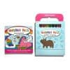 Brightly colored unicorn pals coloring book and jumbo crayon set featuring fun unicorn and rainbow illustrations, perfect for kids and children’s creative play.