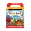 Coloring book for kids with construction vehicles, trucks, and tools, perfect for children 3+ to enjoy creative activities and learning through colorful pages.