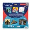 Colorful paper airplane craft kit with 24 designs, stickers, and instructions for creating and decorating custom paper planes for kids' fun activities.
