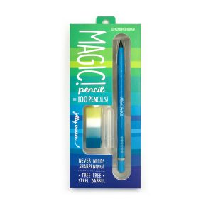Magnetic mechanical pencil with 100 refill lead sticks, eco-friendly and erasable, designed for precision drawing and writing, featuring a steel barrel, ideal for students, artists, and professionals.
