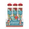 Colorful mushroom-themed pencil set with eraser caps, featuring 15 pencils and a mushroom-shaped sharpener, perfect for young writers and creative projects.