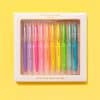 Colorful motivational black ink pens in pastel shades with inspiring messages, perfect for school, office, or gifts, by The Wraperie.