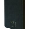 Luxurious black notebook with gold-embossed Sky + Miller logo, perfect for branding, journaling, or note-taking, offering a sleek and professional look.