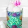 Cotton candy wrapped in a colorful 