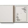 Elegant floral-themed notebook with notes section, spiral binding, and decorative border for organizing ideas and daily journaling.