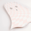 Delicious gourmet wrap on pink and white checkered paper, perfect for food presentation at The Wraperie, emphasizing fresh, handcrafted wraps for a flavorful dining experience.