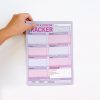 Track your daily wellness goals with The Wraperie’s colorful weekly planner, designed for organization, self-care, and motivation. Perfect for those looking to stay on top of health and fitness routines.