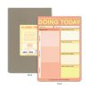 Daily planner notepad for organization and productivity at The Wraperie, featuring a colorful to-do list, self-care, notes, and meal planning sections to help stay on track.