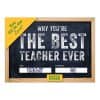 Engraved chalkboard with a heartfelt message for teachers, perfect for Teacher Appreciation gifts, framed with a wooden border, from The Wraperie.