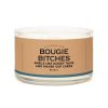 Bougie Bitches luxury scented candle from The Wraperie with humorous, bold label design, perfect for trendy home decor and gifting, offering a unique, fun scent experience.