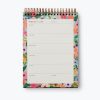 Weekly floral planner notepad with colorful blooming flower border, ideal for organizing weekly meal plans, schedules, and to-do lists, perfect for home or office use.